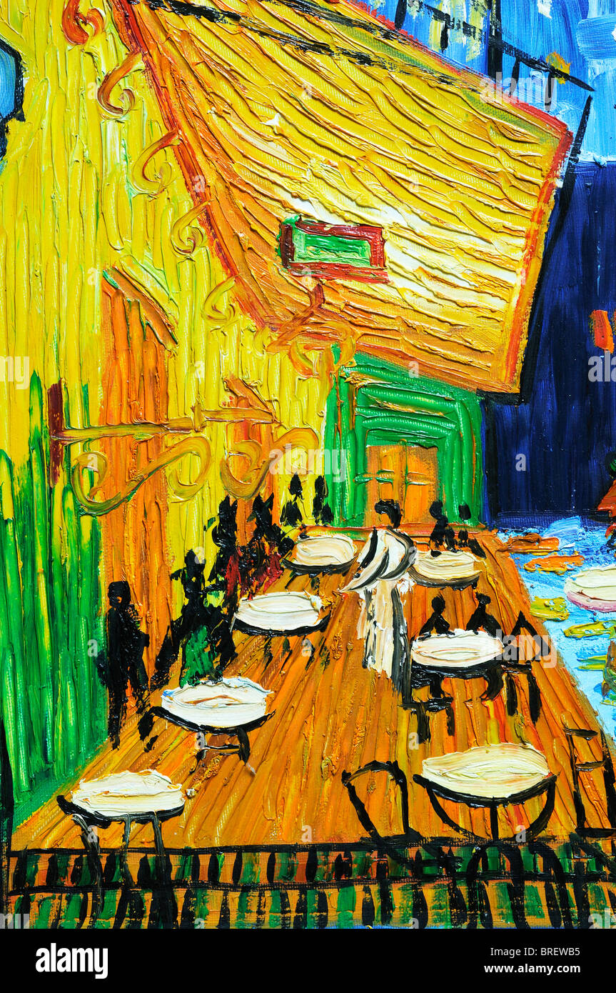 Dettaglio di un Vincent van Gogh la pittura di stile Foto Stock