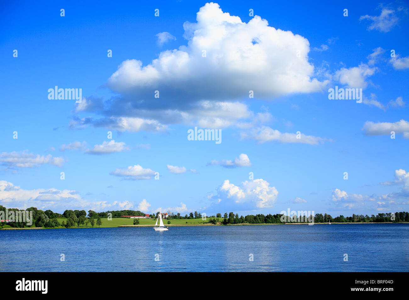 Lago ryn masuria - Polonia, europa Foto Stock