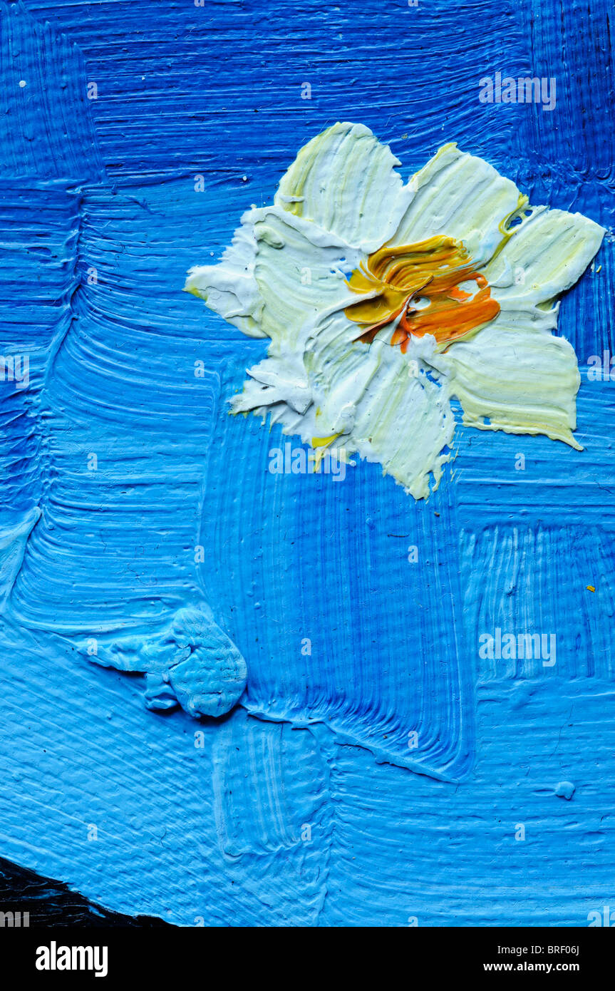 Dettaglio di un Vincent van Gogh la pittura di stile Foto Stock