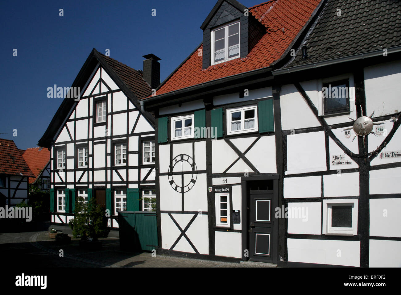 Il vecchio villaggio di Westerholt, Herten, Renania settentrionale-Vestfalia, Germania, Europa Foto Stock