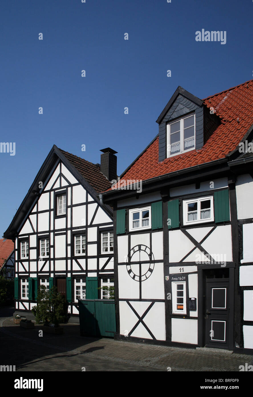 Il vecchio villaggio di Westerholt, Herten, Renania settentrionale-Vestfalia, Germania, Europa Foto Stock