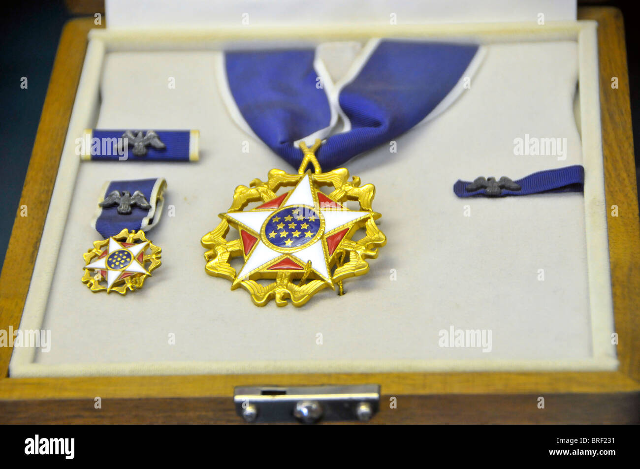 Medaglia presidenziale della libertà Samuel Moore Walton Wal-mart del Centro Visitatori Bentonville Arkansas Foto Stock