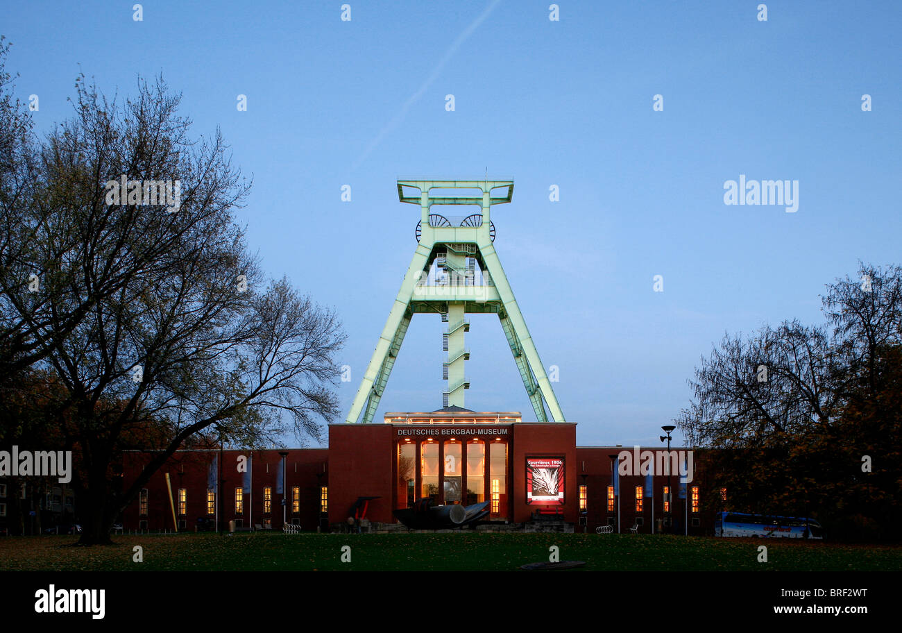 Deutsches Bergbaumuseum, tedesco Museo Minerario, Bochum, la zona della Ruhr, Renania settentrionale-Vestfalia, Germania, Europa Foto Stock