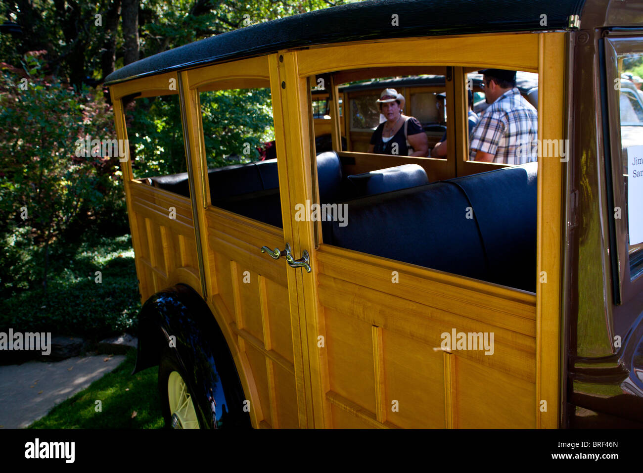 Dettaglio di un 1932 Ford Modello B Station wagon al 2010 Ironstone Concours d'ELEGANZA Foto Stock