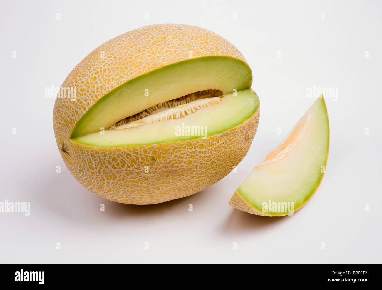 Melone Honeydew, close-up Foto Stock