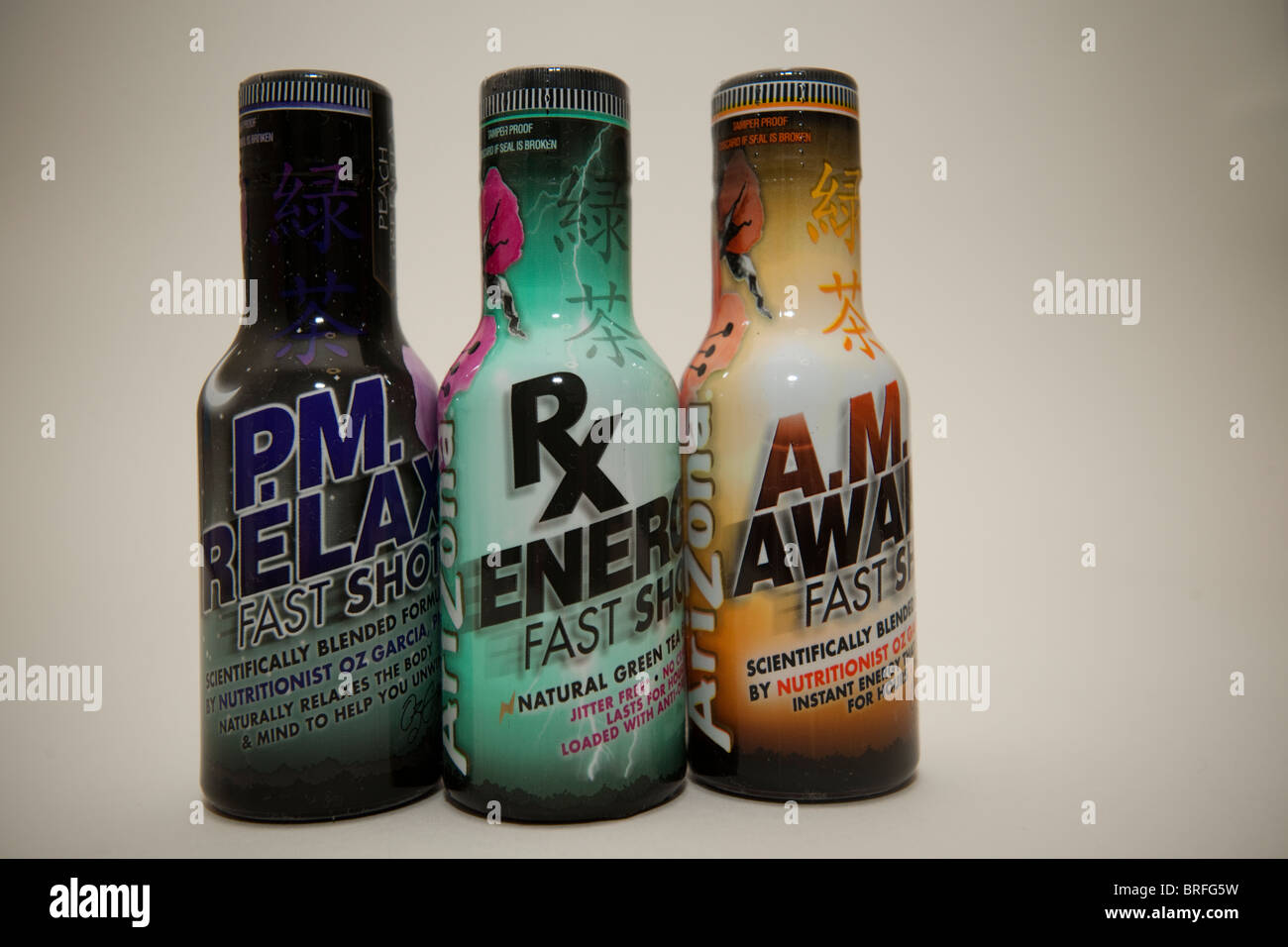 Un assortimento di Arizona bevande bevande energetiche Foto Stock