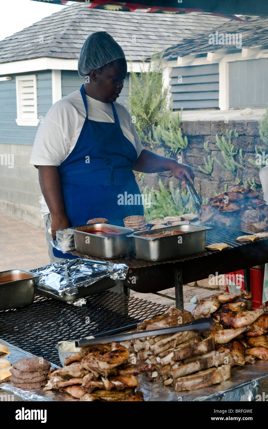 Cuocete a Shirley Heights, Antigua, West Indies, dei Caraibi e America centrale Foto Stock