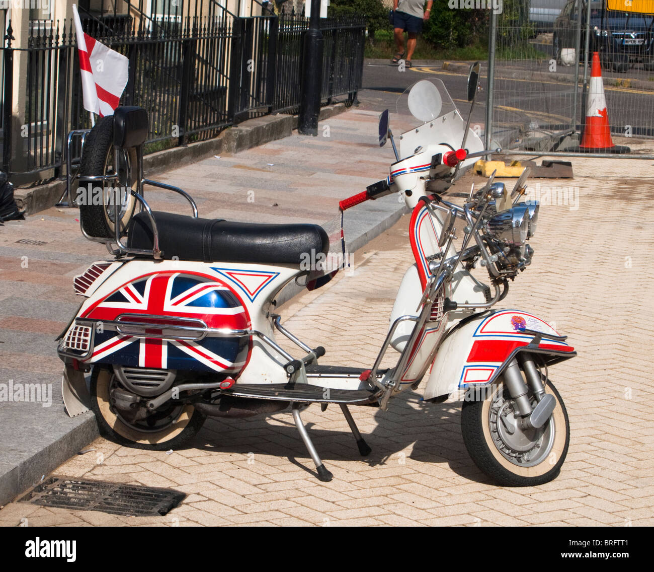 Personalizzati di scooter Vespa Foto Stock