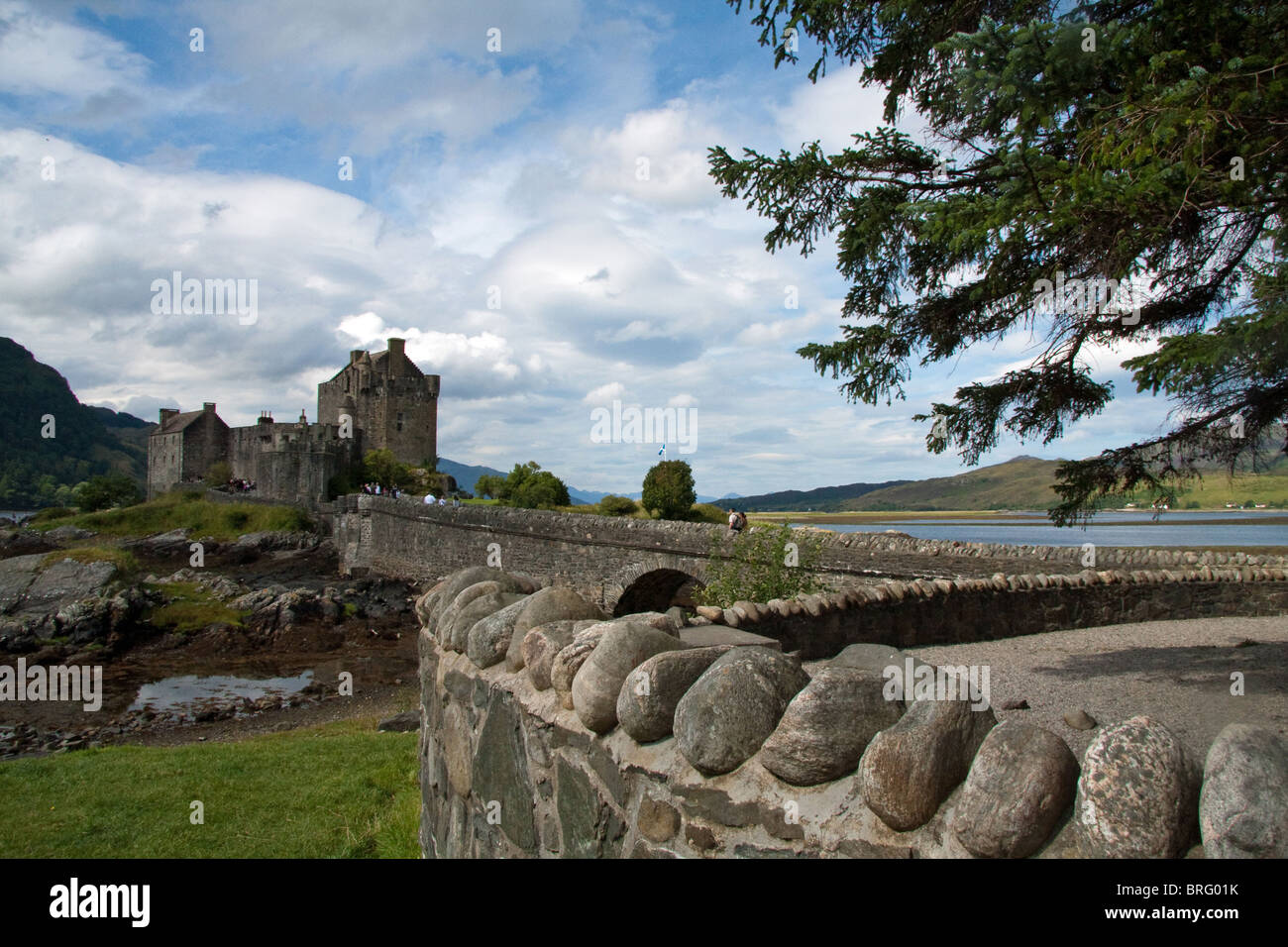 Un famoso castello in Scozia Foto Stock