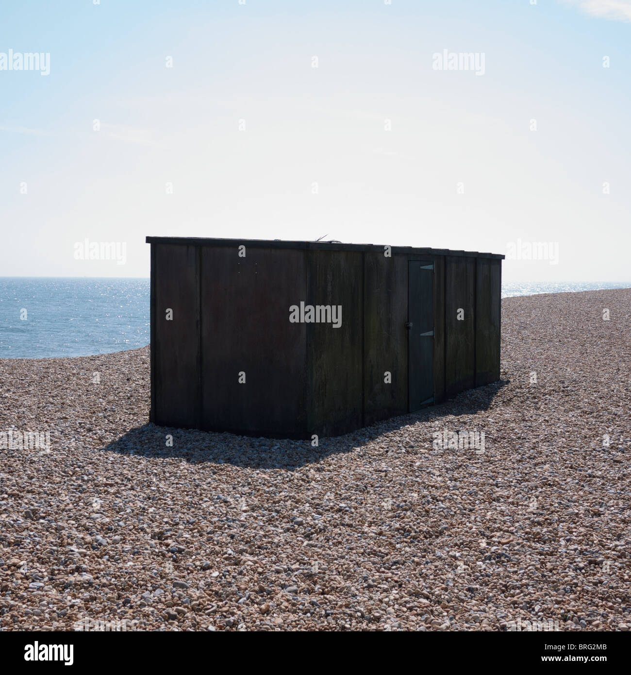 Bird watching capanna, dungeness, kent, Regno Unito Foto Stock