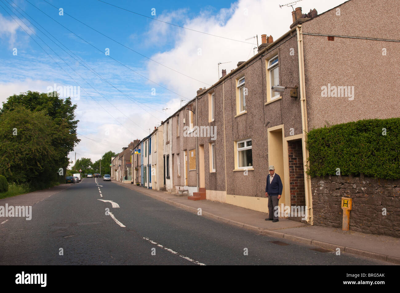 La saliti fino a casa (terza casa in) della Cumbria assassino di massa Derrick Bird in Rowrah , Cumbria , in Inghilterra , Gran Bretagna , Regno Unito Foto Stock