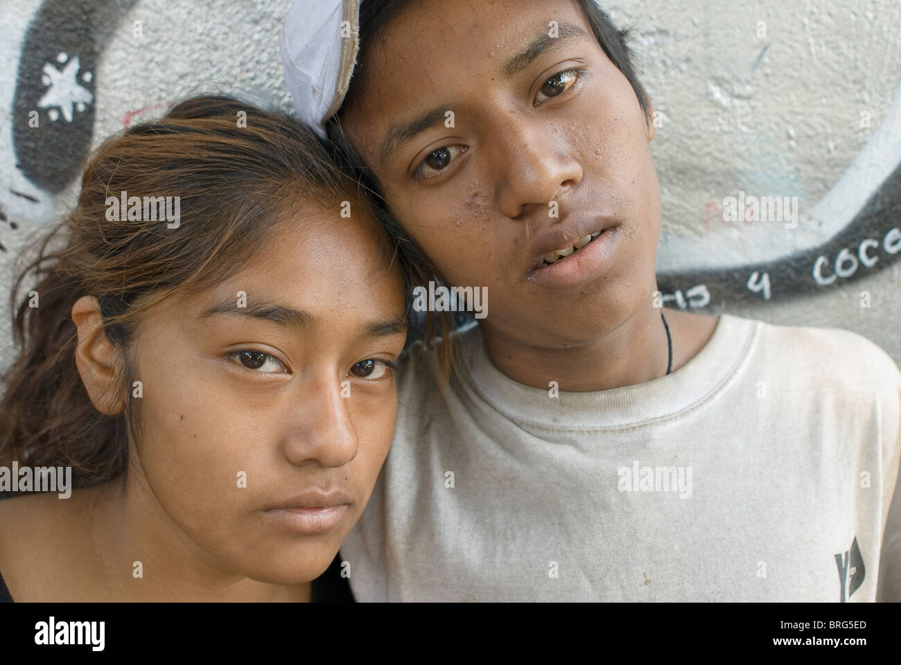 Mentre i numeri sono diminuite negli ultimi dieci anni in Città del Messico, bambini che vivono e lavorano nelle strade sono ancora un problema Foto Stock