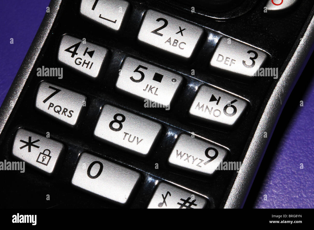 Tastierino telefonico la comunicazione a casa e sul posto di lavoro Foto Stock