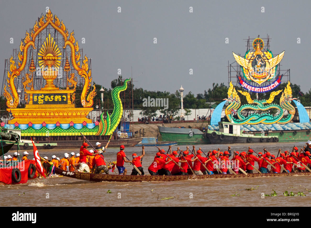 Festival dell'acqua, Cambogia Foto Stock