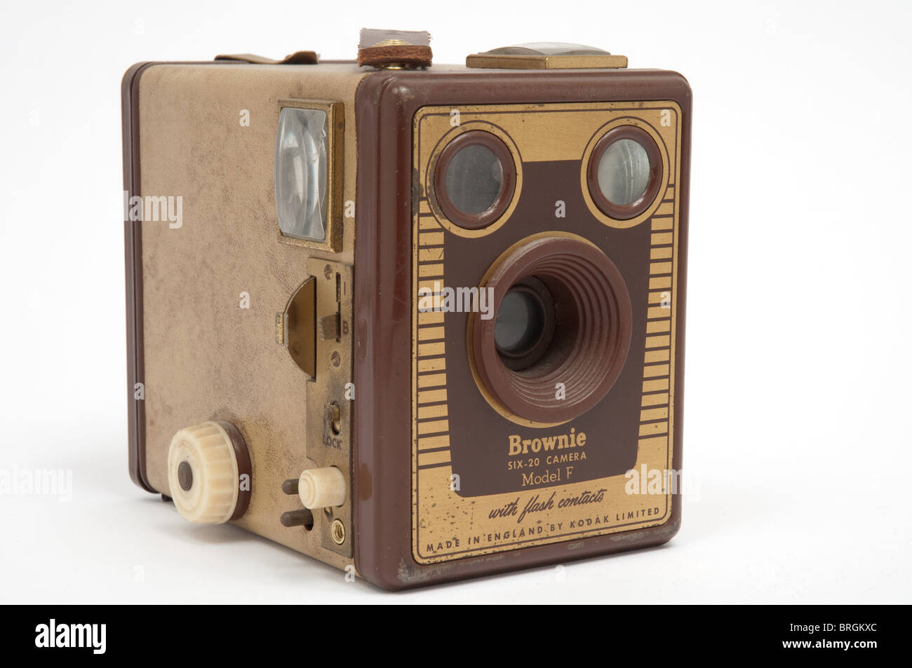 Vintage Box Kodak Brownie sei 20 modello F.realizzati in Inghilterra verso la metà degli anni cinquanta. Foto Stock