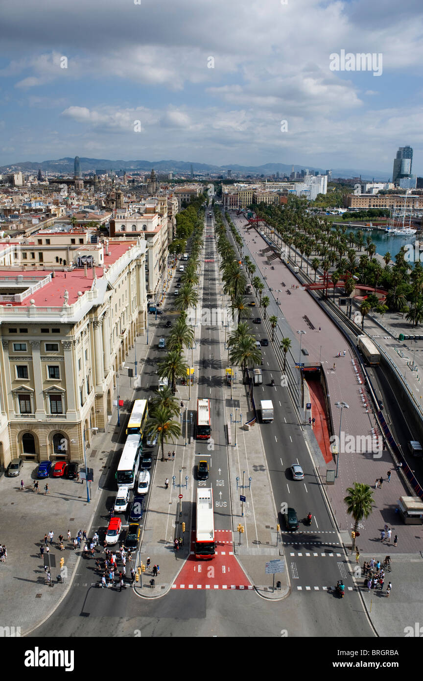 Paese SPAGNA vista sulla città di Barcellona Foto Stock