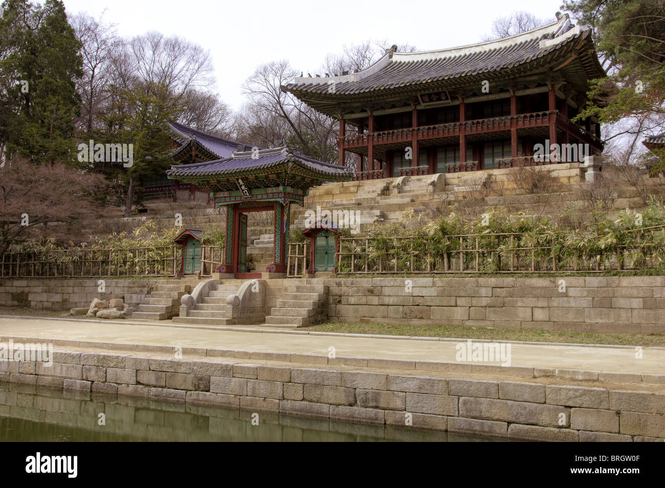 Corea del Palazzo di Changdeokgung Juhamnu Foto Stock