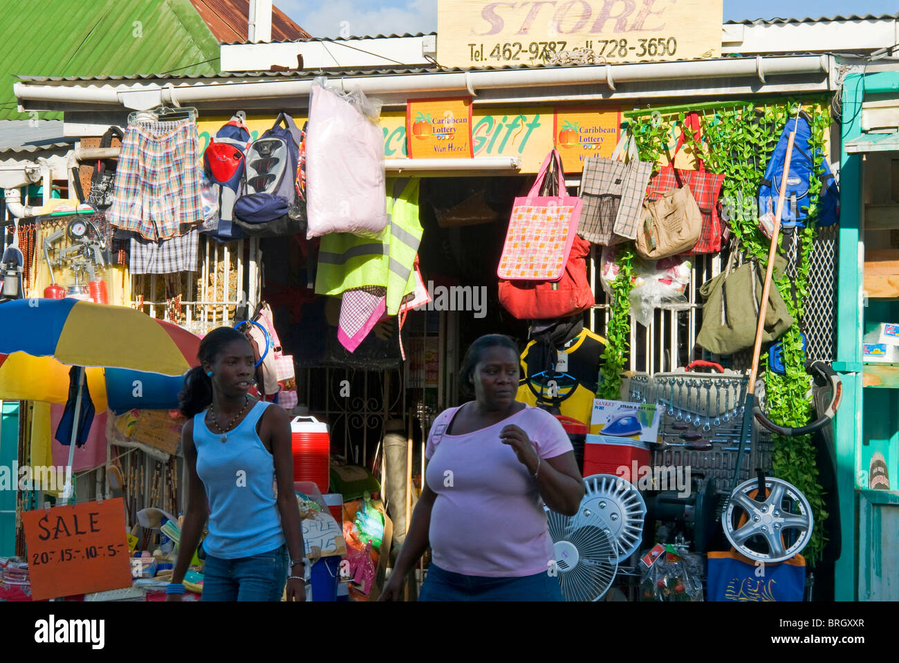 La città vecchia, St. John's, Antigua, West Indies, dei Caraibi e America centrale Foto Stock