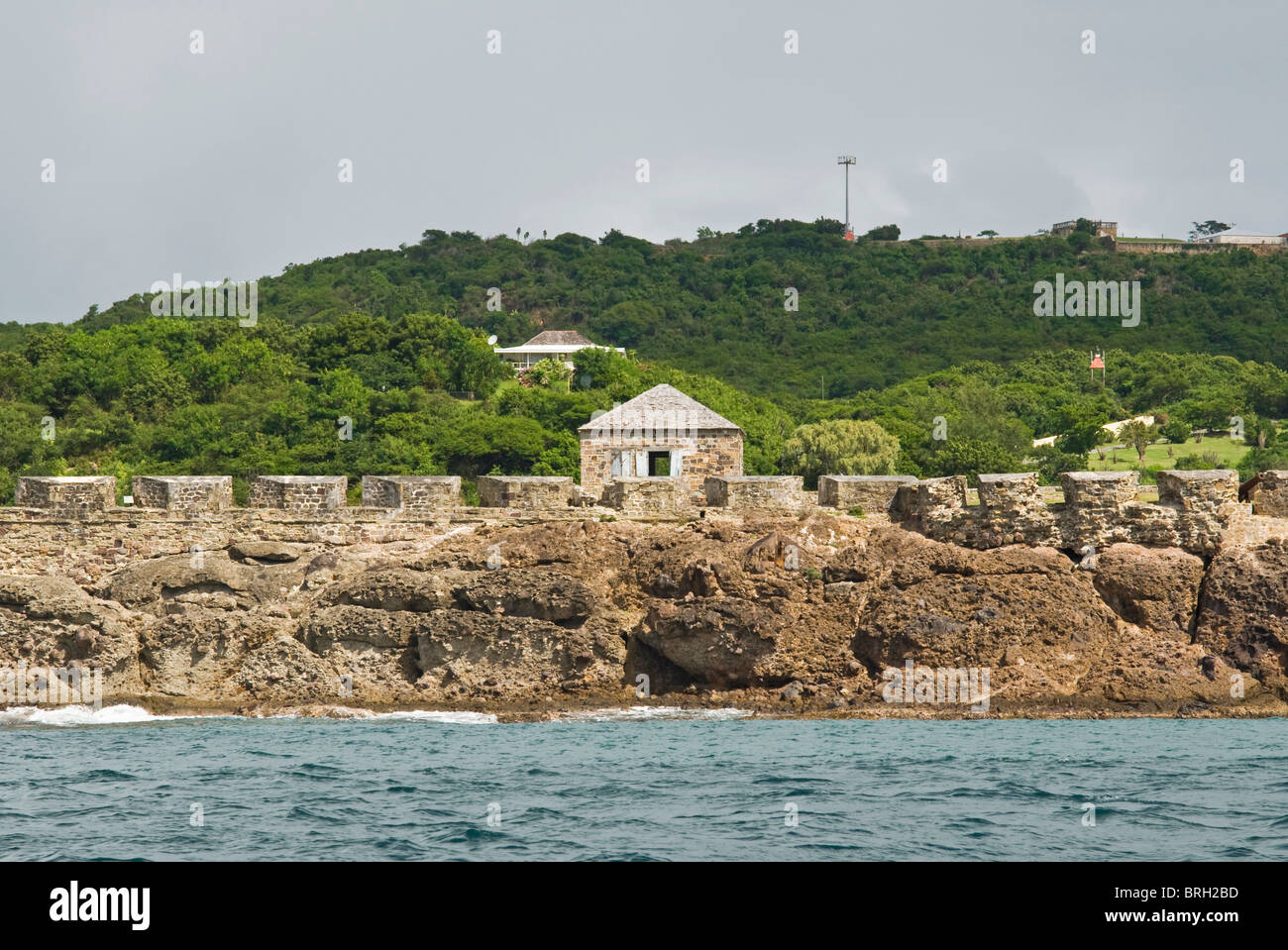Fort Berkeley, Nelson's Dockyard, Antigua, West Indies, dei Caraibi e America centrale Foto Stock