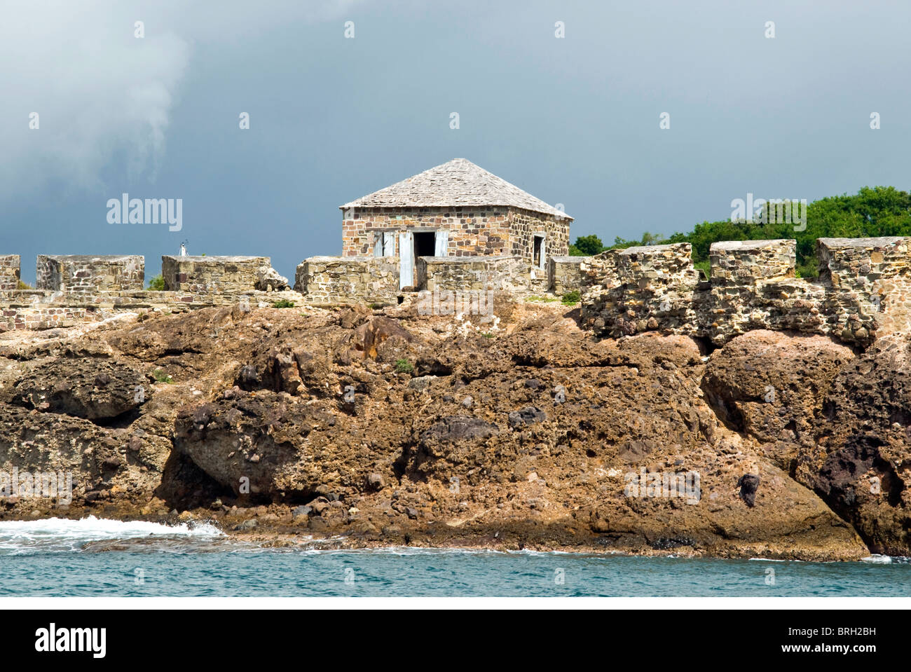 Fort Berkeley, Nelson's Dockyard, Antigua, West Indies, dei Caraibi e America centrale Foto Stock