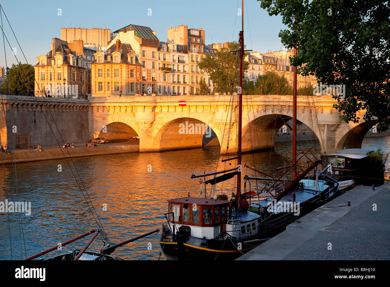 Europa, Francia, Parigi, Le Pont Neuf Foto Stock