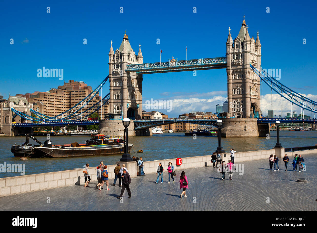 Europa, Regno Unito, Inghilterra, Londra, il Tower Bridge Foto Stock