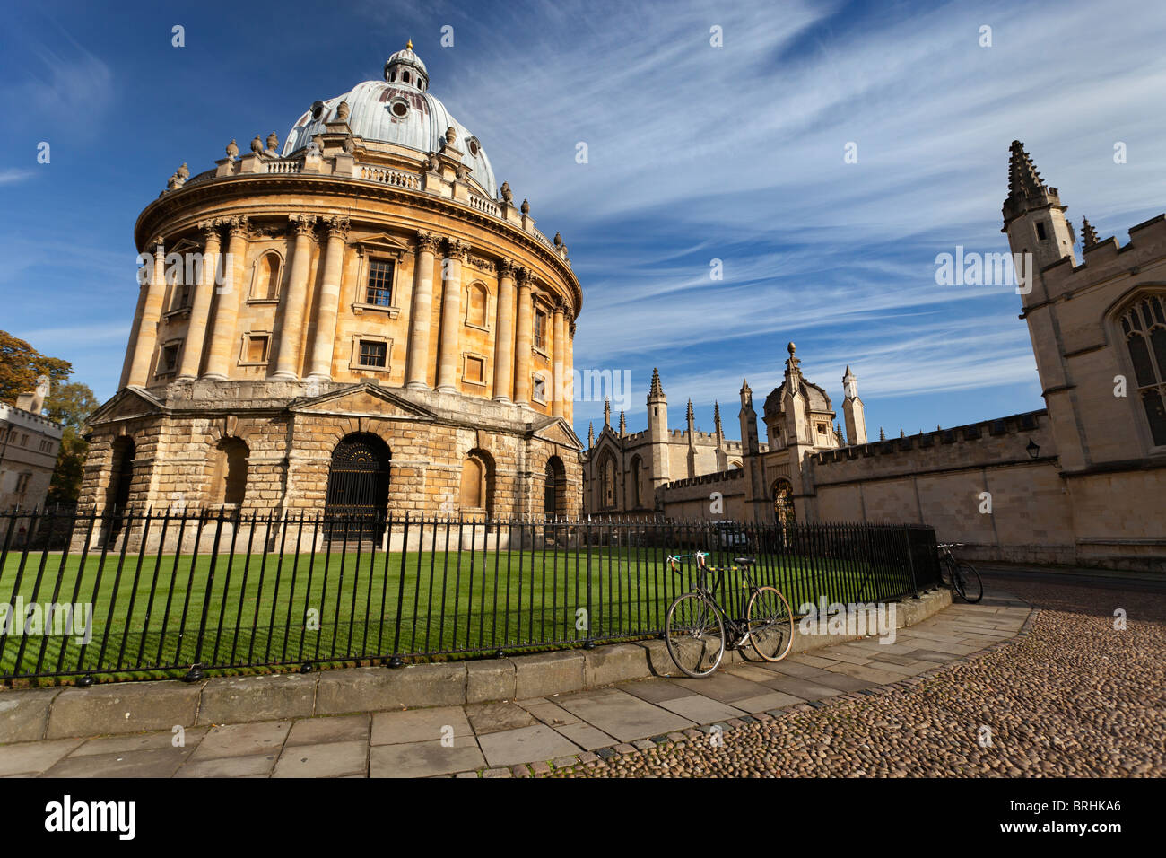 Radcliffe Camera, Brasenose e tutte le anime College Oxford- inizio autunno mattina 6 Foto Stock