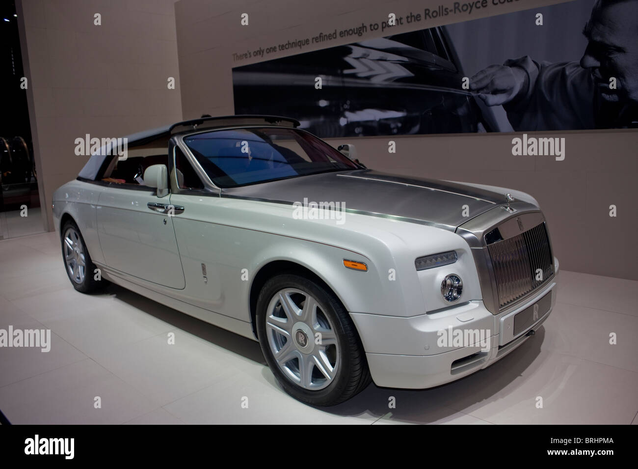 Parigi, Francia, Parigi Car Show, Rolls Royce, testa di discesa Cabrio, 350.000 € berlina di lusso Foto Stock