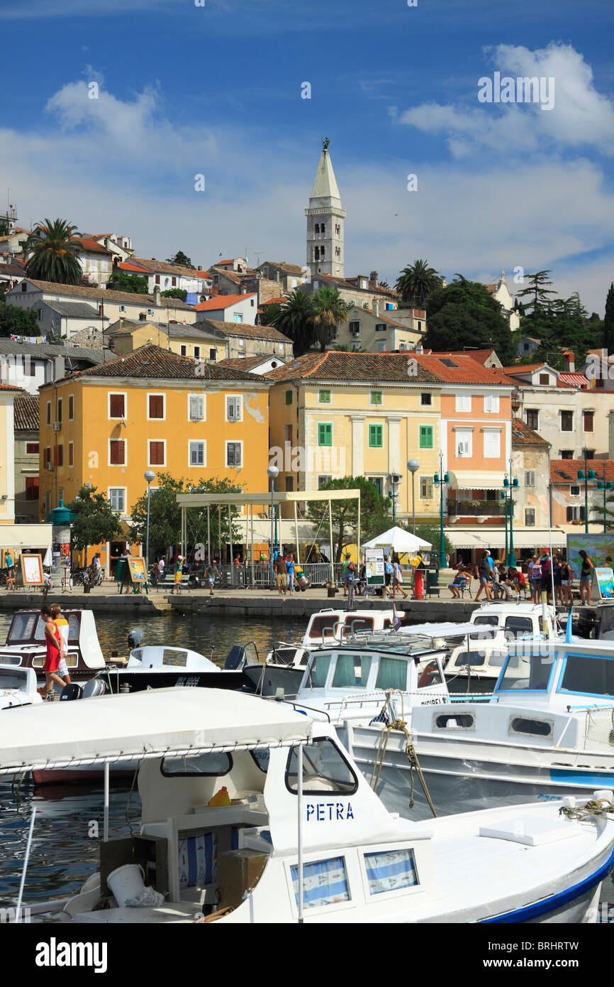 Marina in Mali Losinj sull isola di Losinj, Croazia Foto Stock