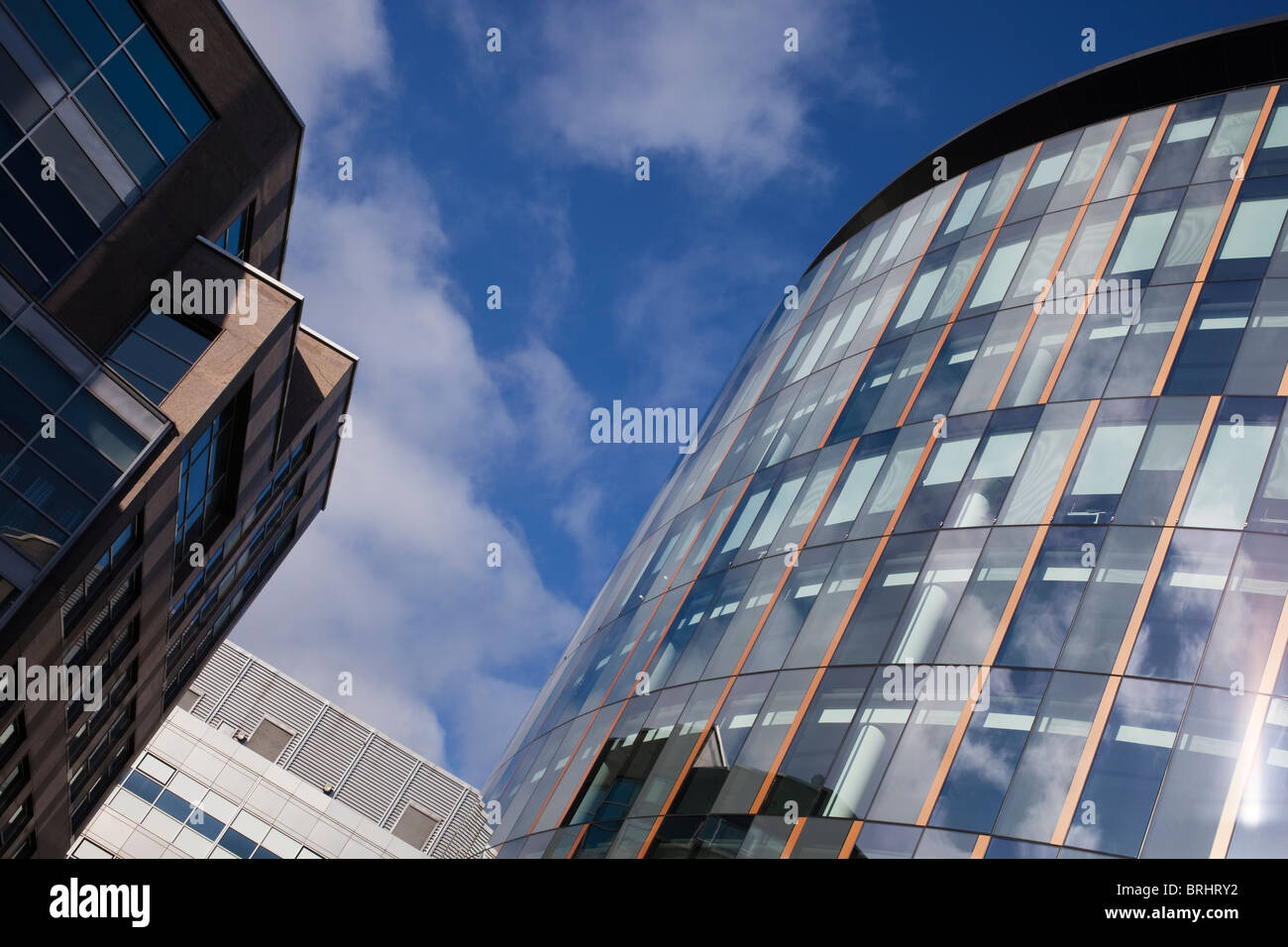 Uffici moderni in Glasgow business district, Scozia Foto Stock