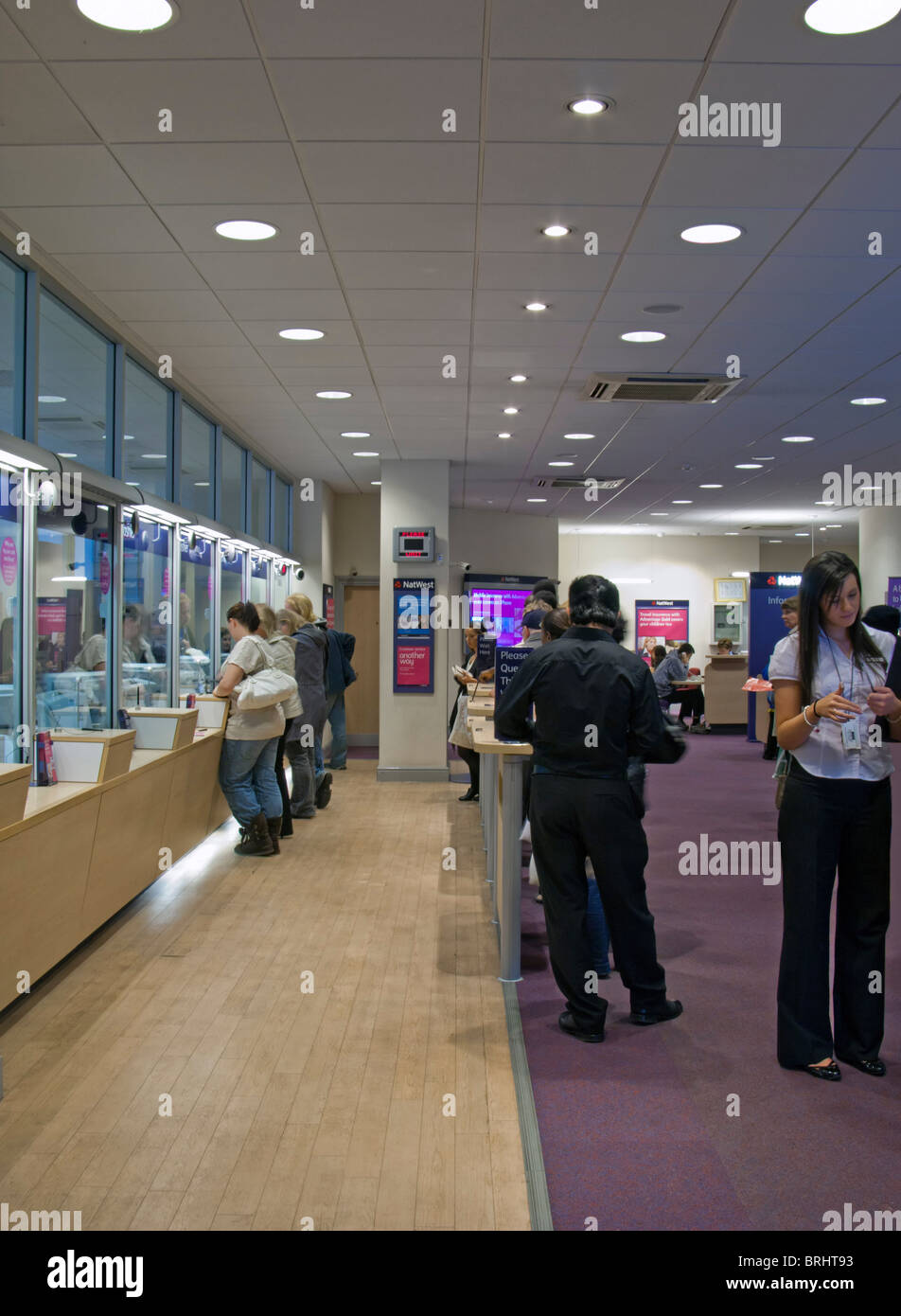 Interni di banca Foto Stock