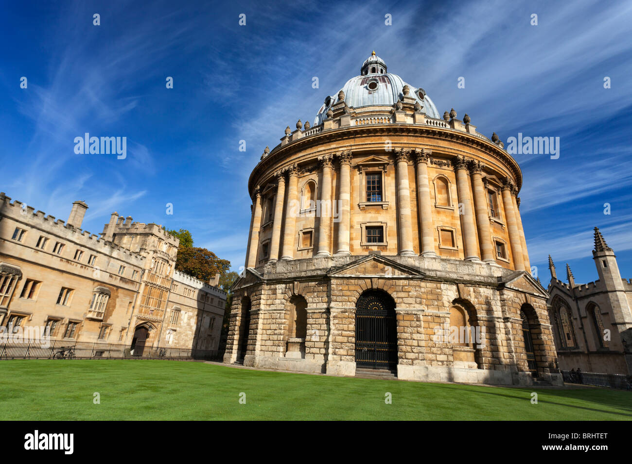 Radcliffe Camera, Brasenose e tutte le anime College Oxford- inizio autunno mattina 4 Foto Stock