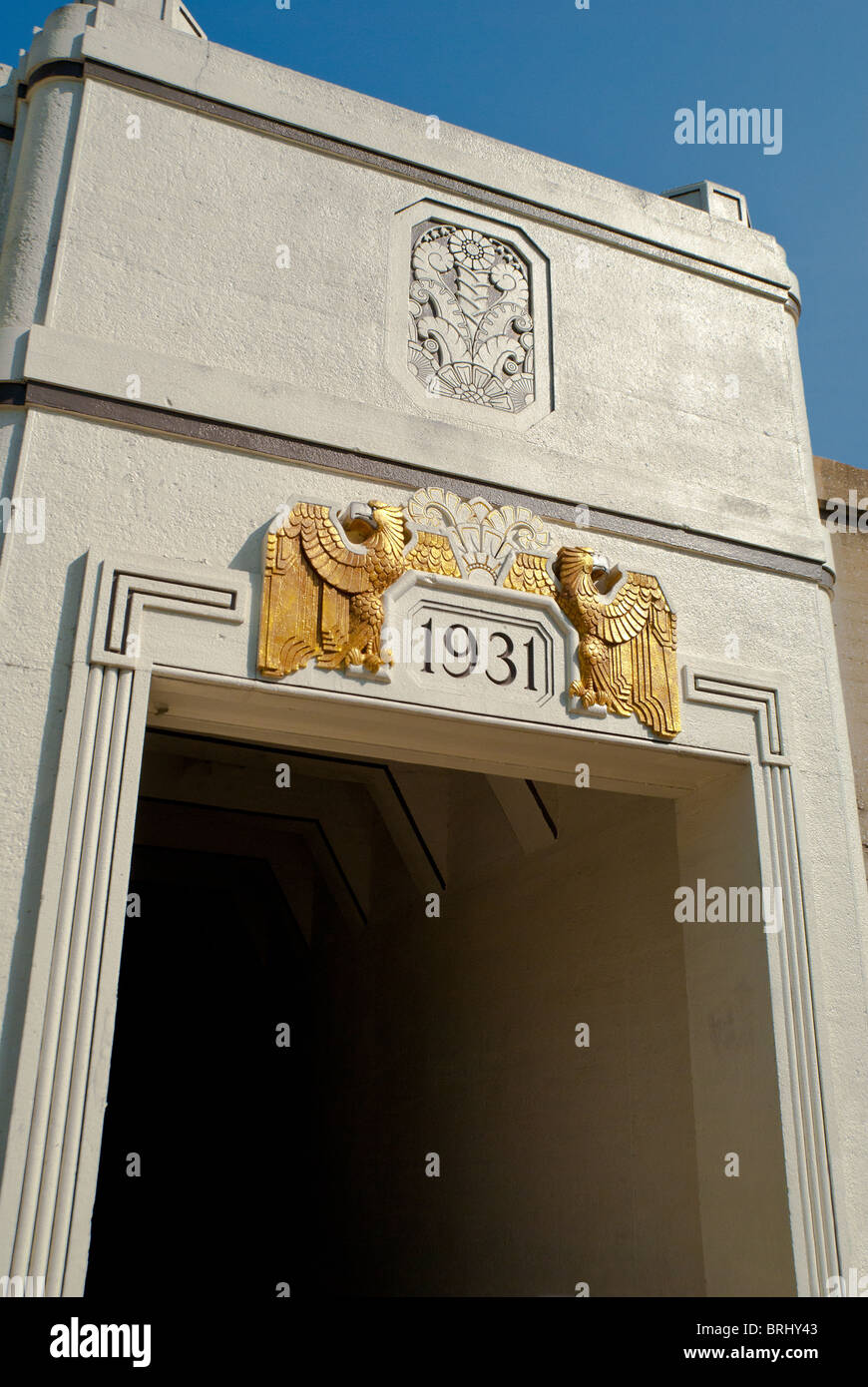 Tunnel pedonale su Power Avenue South a Birmingham, Alabama, STATI UNITI D'AMERICA Foto Stock
