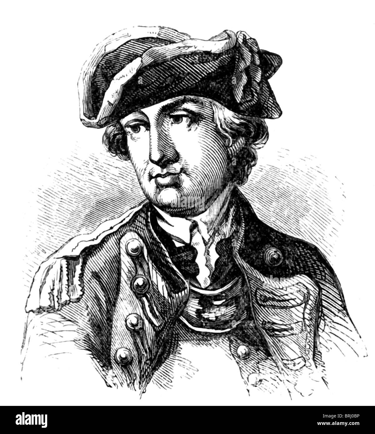 Rivoluzionario americano il generale Charles Lee (1731-1782) era nato in Inghilterra. Egli si stabilì in Virginia nel 1773. Foto Stock