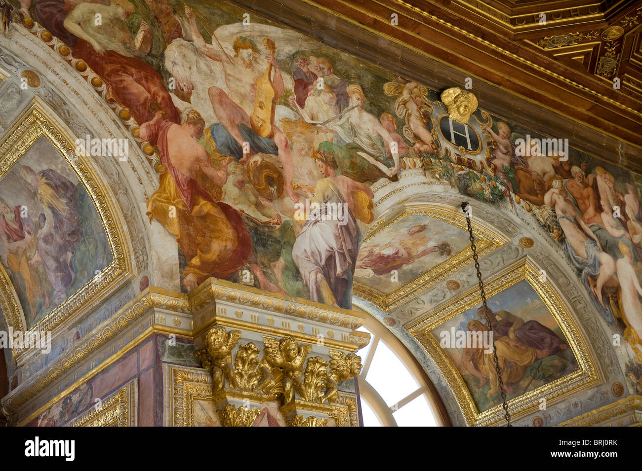 Chateau fontainebleau, Francia Foto Stock