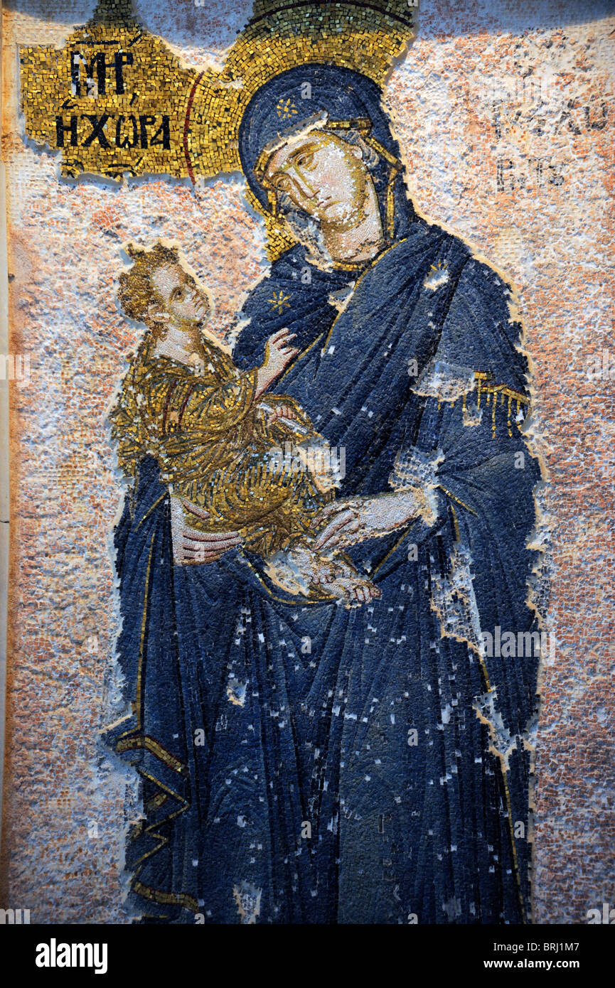 La Vergine con il Bambino Gesù come "la dimora dell'incontenibile". Foto Stock