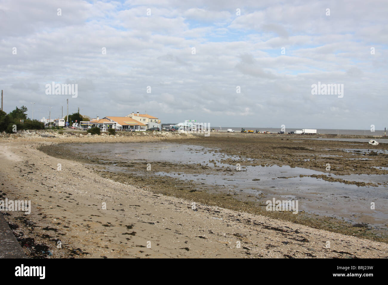 La Fumee Fouras a bassa marea Francia, settembre 2010 Foto Stock