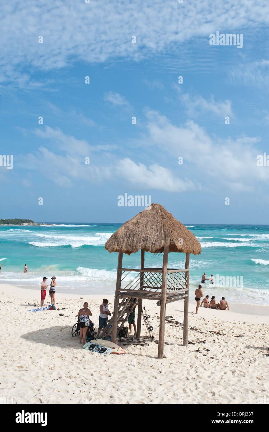 Messico, Cozumel. Playa Bonita, Isla de Cozumel (Isola di Cozumel). Foto Stock