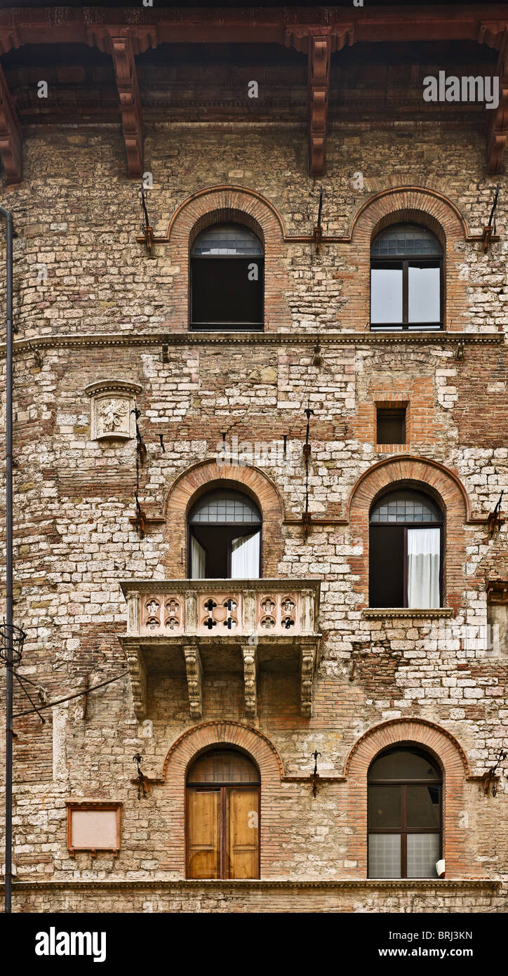 Vecchia casa in Perugia, Umbria, Italia Foto Stock