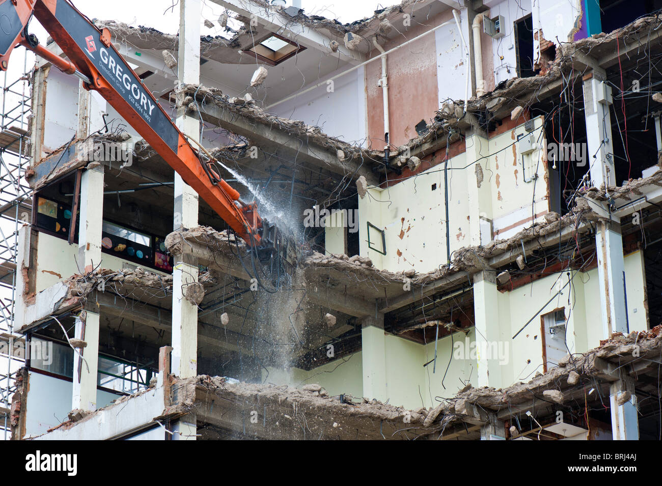 Edificio di essere demolita nel quartiere di Islington, N1, London, Regno Unito Foto Stock