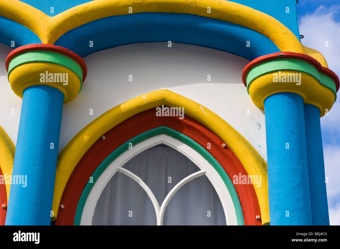 Imperio da Caridade (Impero della Carità) a Praia da Vitoria, Largo das Figueiras do Paim, Terceira, Azzorre, Portogallo. Foto Stock