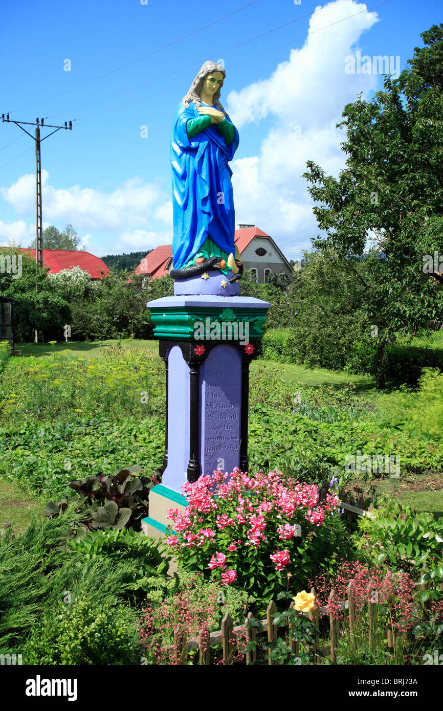 Statua in Bukowka, Kamienna Gora County, Bassa Slesia Polonia europa Foto Stock