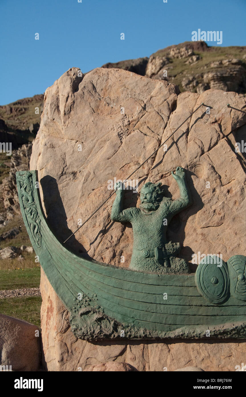 La Groenlandia, Erik il fiordo (aka Eriksfjord), Brattahlid (aka Qassiarsuk). Foto Stock