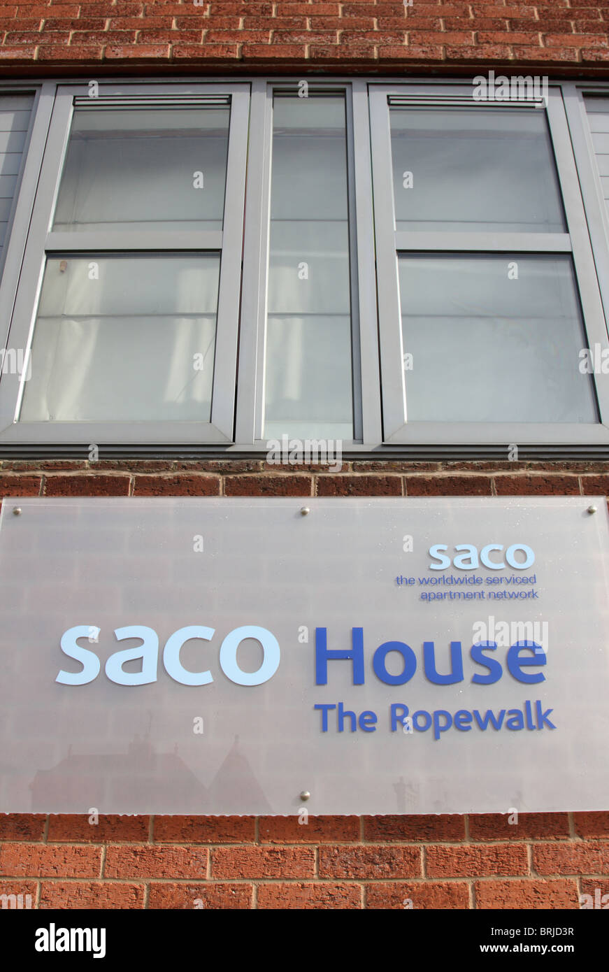 SACO (Worldwide Serviced Apartments rete) serviced apartments in una città del Regno Unito. Foto Stock
