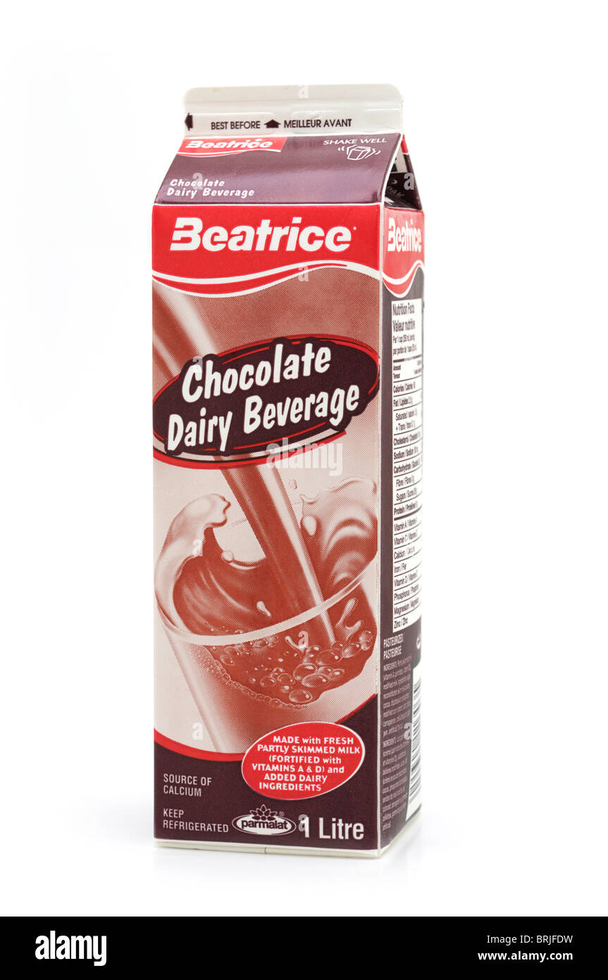Stecca di cioccolato freddo bevanda lattiero-casearia Foto Stock