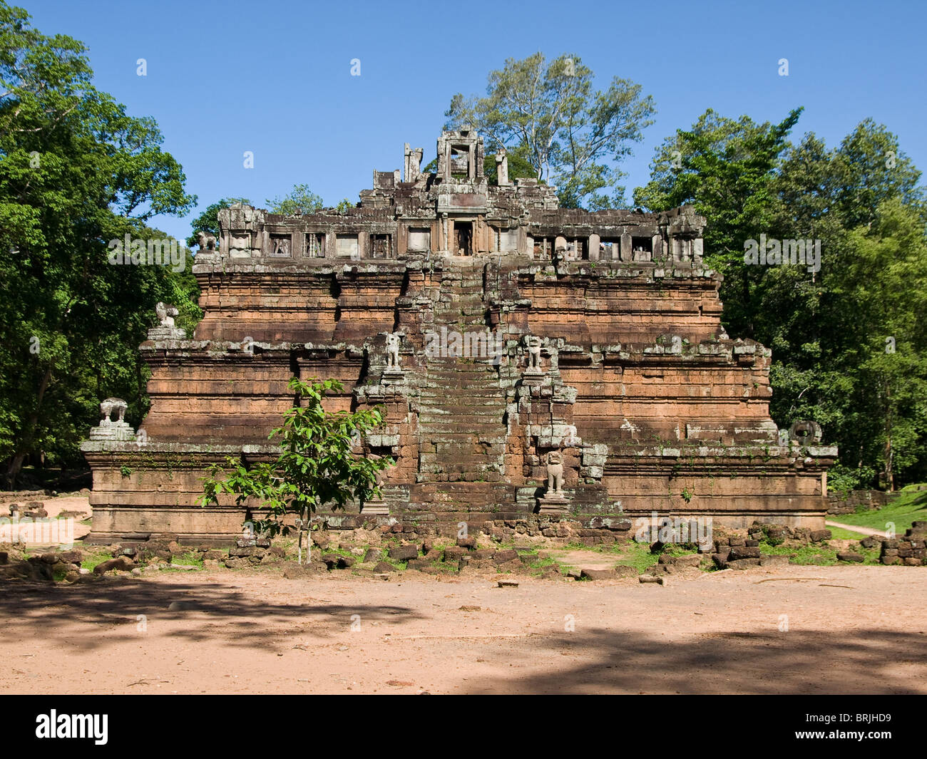 La foto di antient tempio cambogiano di siem riep Foto Stock