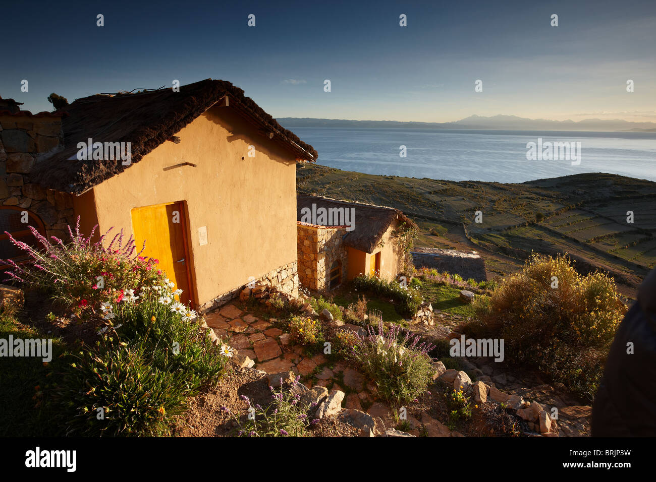 Isla del Sol, il lago Titicaca, Bolivia Foto Stock