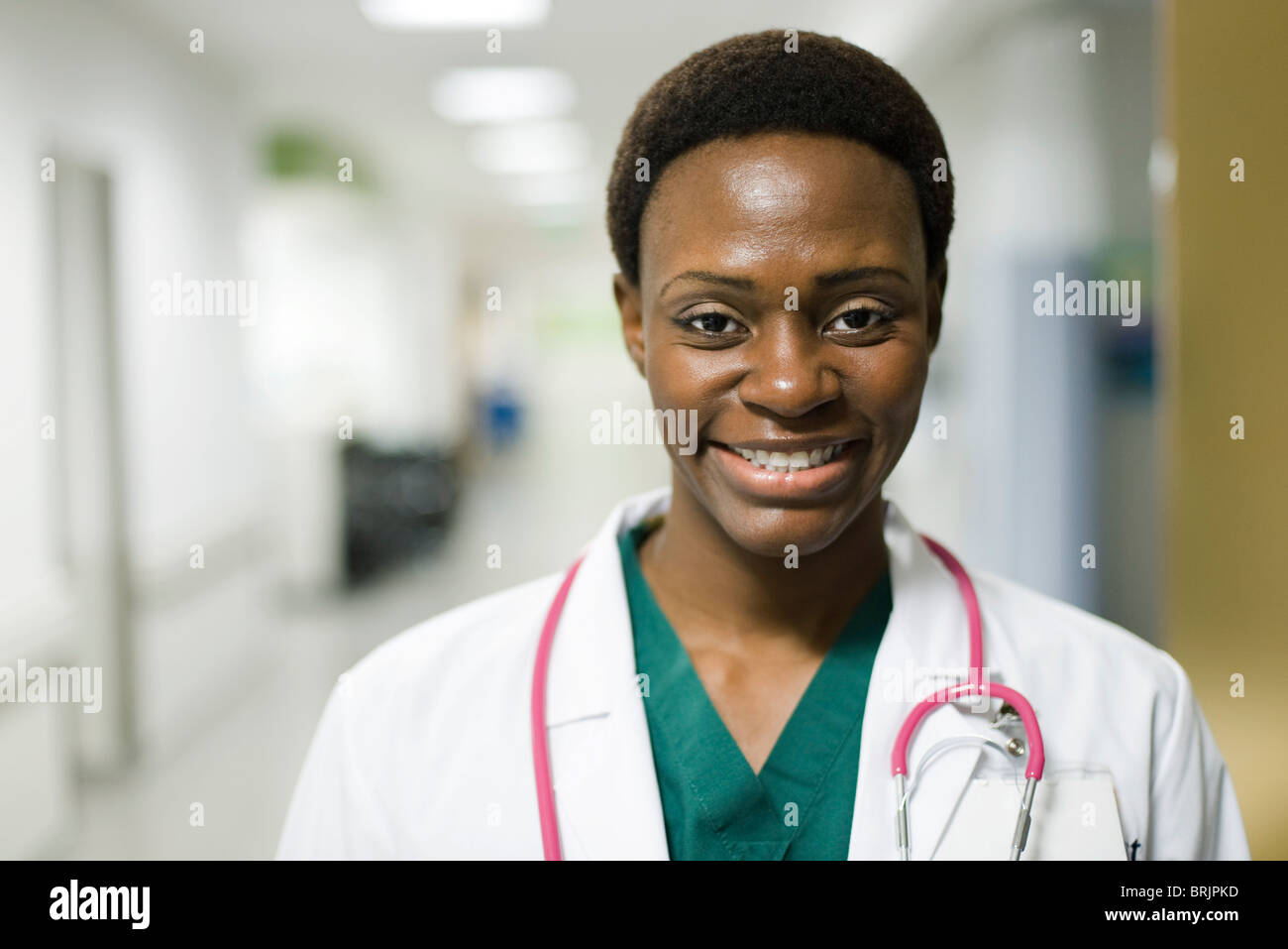 Medico donna, ritratto Foto Stock