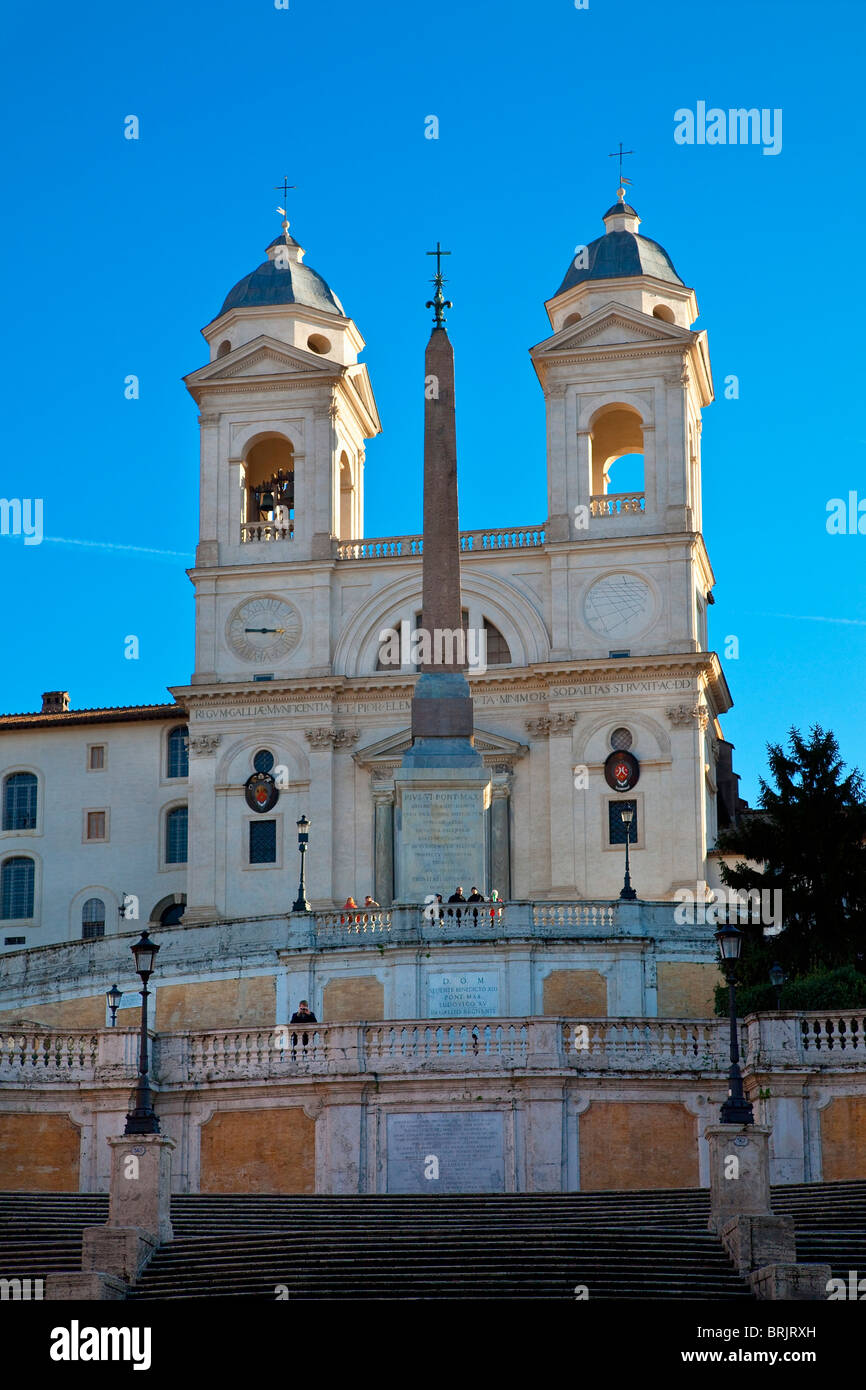 Italia, Roma, chiesa di Trinita' dei Monti Foto Stock