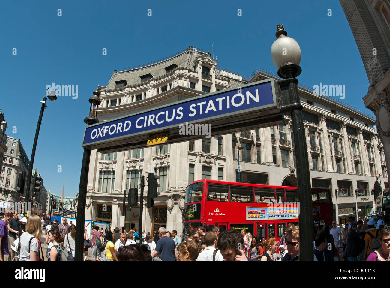 Oxford Circus London Foto Stock